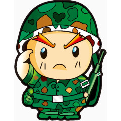 卡通军人