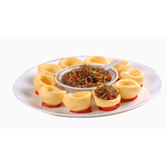 美食竹燕窝窝头图片素材