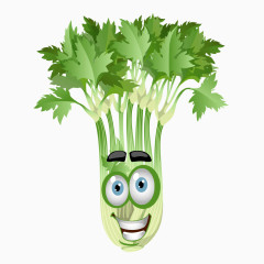 卡通蔬菜表情素材