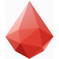 西瓜红色切割几何形状