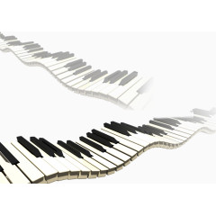 波浪钢琴键