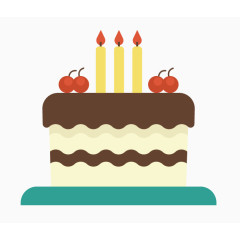 卡通手绘扁平化蛋糕 