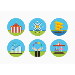 游乐场度假海边海风