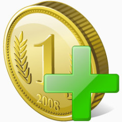 硬币添加Vista的股票图标