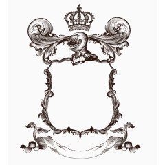 复古皇家徽章边框