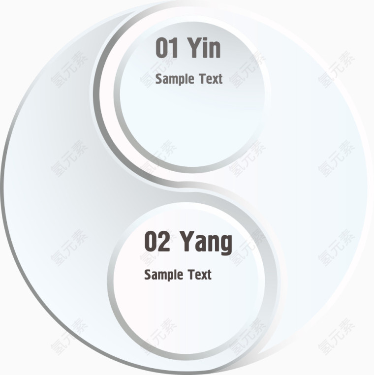 矢量太极标签