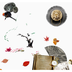 中国风传统效果元素免抠素材