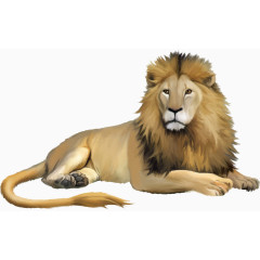 卡通逼真大狮子