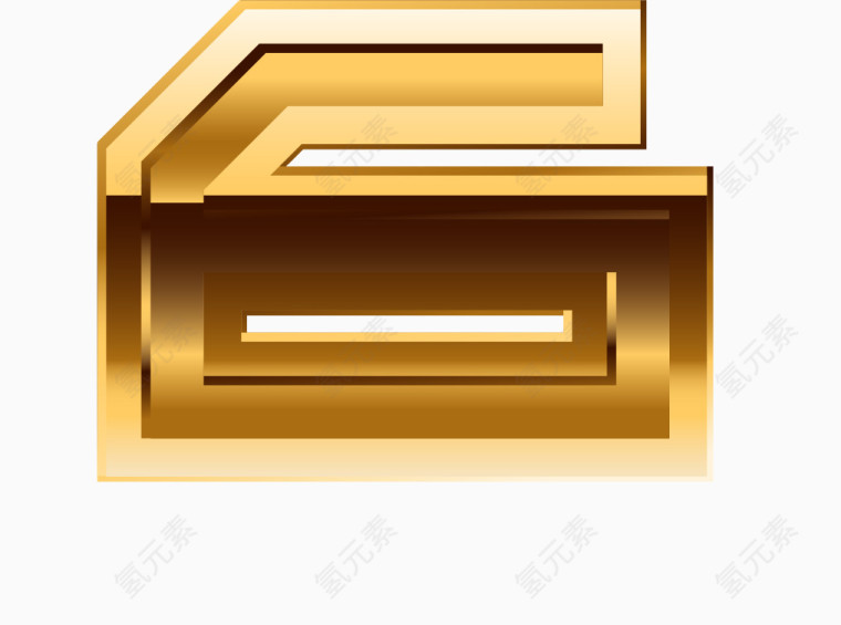 金属质感数字6