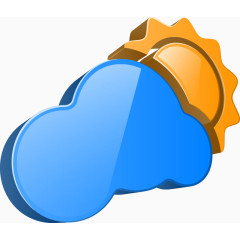 矢量立体云形太阳图表