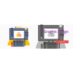 医学实验室扁平矢量素材