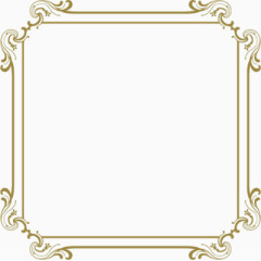 欧式金色边框素材