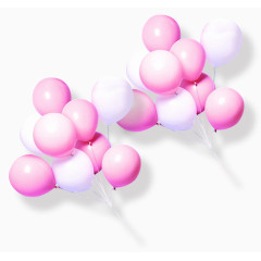 粉色节日气球装饰