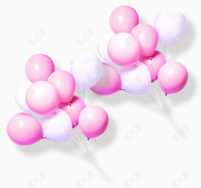 粉色节日气球装饰