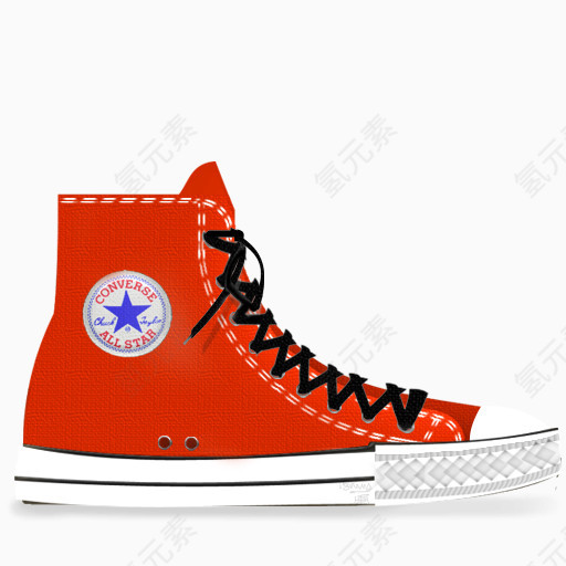 匡威红色的tasi指数鞋Converse-icons