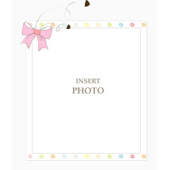 卡通蝴蝶结对话框边框