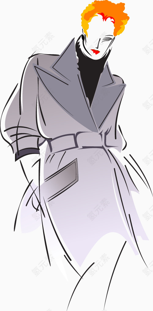 时尚服饰模特