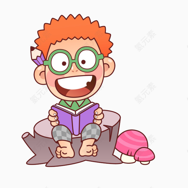 惊讶小男孩