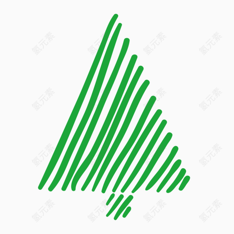 卡通绿色大树