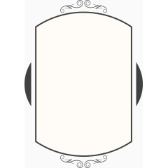 矢量创意设计镜边框图