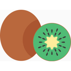 卡通手绘水果猕猴桃