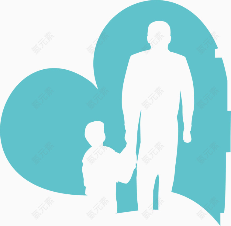 父亲节卡通手绘装饰元素