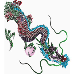 卡通矢量中国风新年龙