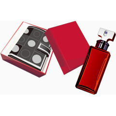 礼盒香水卡通手绘图标元素