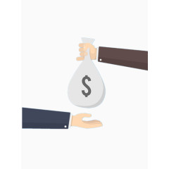 金钱交易矢量图