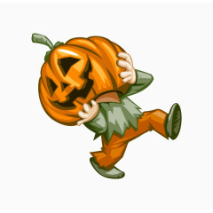 带着南瓜头的人