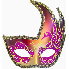 漂亮的紫色形面具效果元素