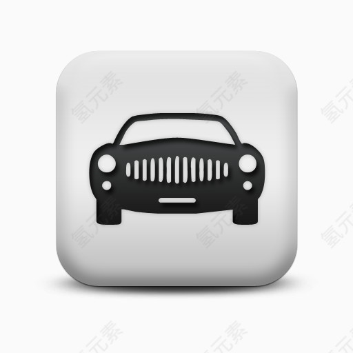 不光滑的白色的广场图标运输旅行运输车Transport-travel-icons