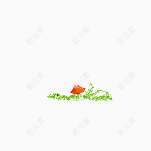 红色蘑菇