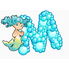 海洋动物英文字母M