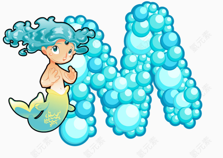 海洋动物英文字母M