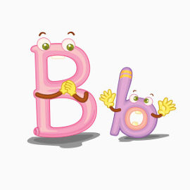 大小写字母b