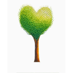 手绘卡通许愿树元素