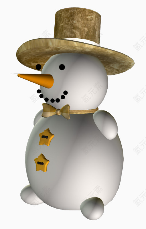 装饰可爱的雪人