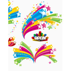 喷彩星星淘宝促销装饰