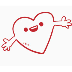 手绘卡通爱心