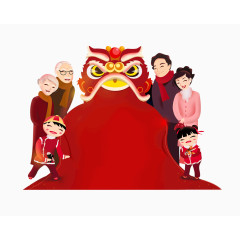 卡通手绘人物狮子