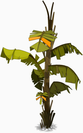 树木背景图片素材卡通树木