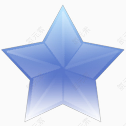 蓝紫色五角星