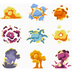 爆炸效果设计矢量合集