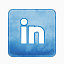 LinkedIn彩色和褪色的社会媒体图标