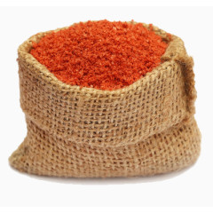 麻布袋里装的上号的辣椒面