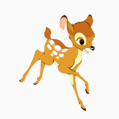 卡通手绘可爱梅花鹿