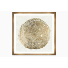 卡通挂画素材无框画卡通 年轮装饰画