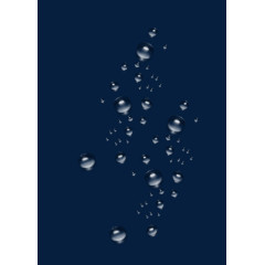 卡通手绘透明水珠