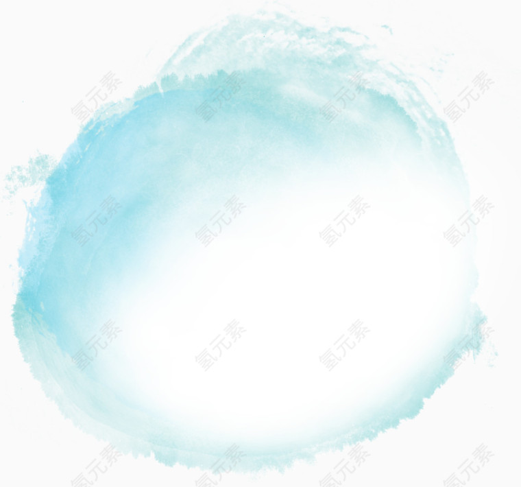 清新日系水彩圆圈